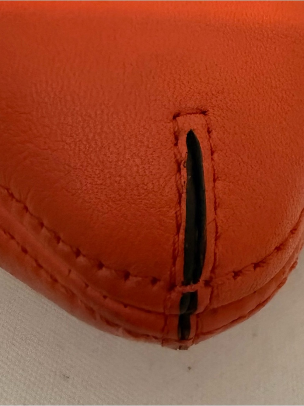 Coach Poppy Perri Hippie Convertible Shoulder Crossbody Bag Orange Coral Leather - Picture 11 of 16